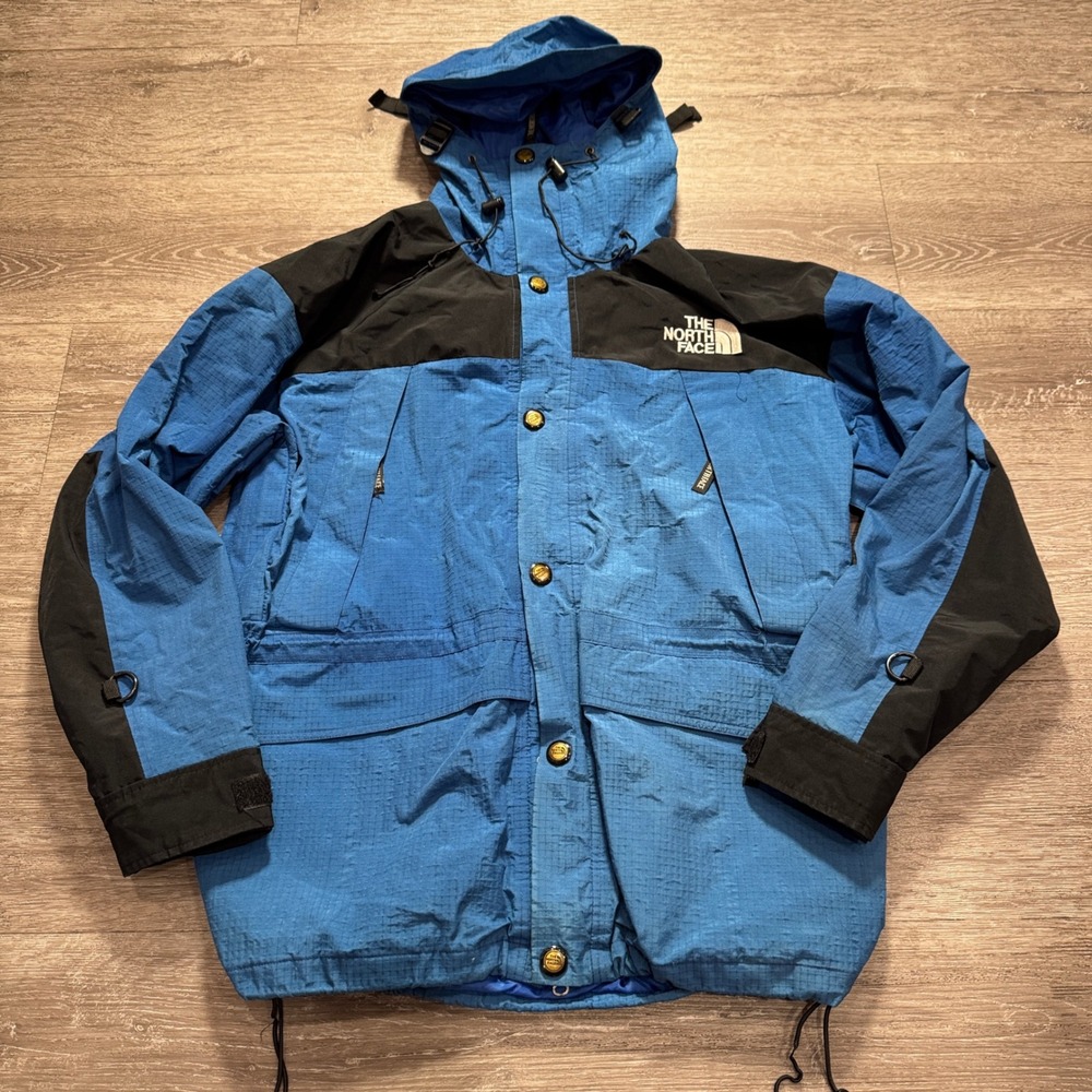 The North Face Mountain Light Jacket Mens Small Blue GORE-TEX Nylon‎ 90s Vintage